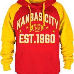 Kansas City Chiefs Embroidered Hoodie Size XXL