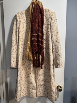 3 piece indian mens sherwani.  Size M/42