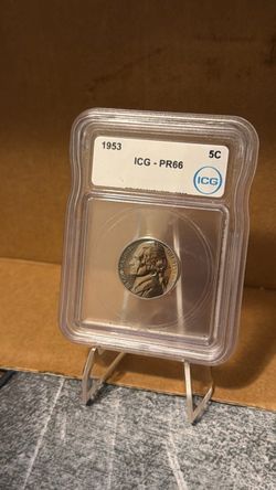 1953 Jefferson Nickel ICG PR66 Graded