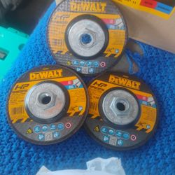 Lot Of 3 Grinding Wheels Dewalt