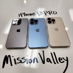 iPhone 13 PRO 128GB Unlocked | Mission Valley Store | w/ Warranty 