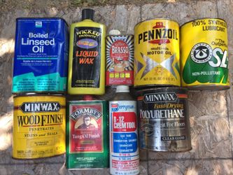 Oils,liquid wax,metal polish, lubricant,polyurethane,wood finish,chemtool,oil finish and boiled linseed oil