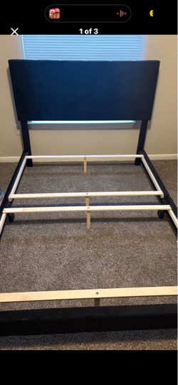 Black queen size headboard