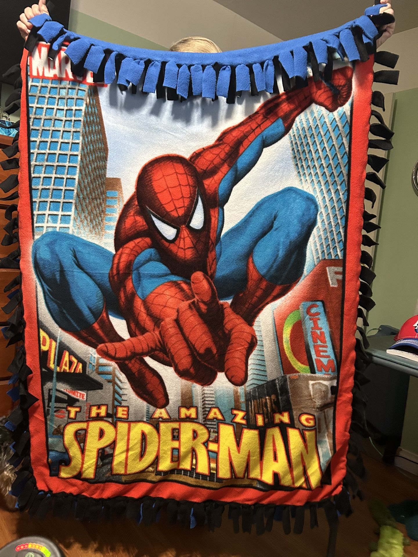 Spider-Man Tie Blanket 3.5 Feet By 5 Feet