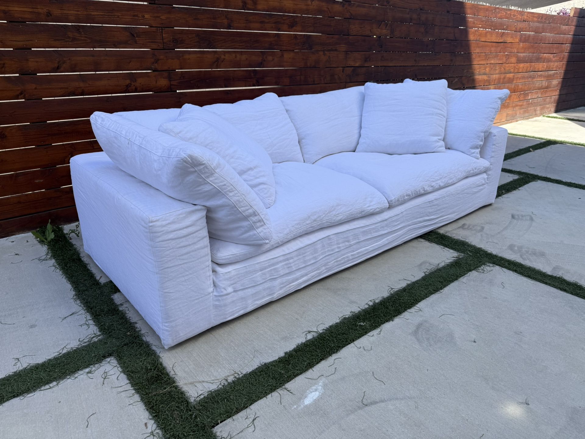 Restoration Hardware White Cloud Sofa