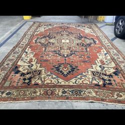  Antique Persian Serape Rug