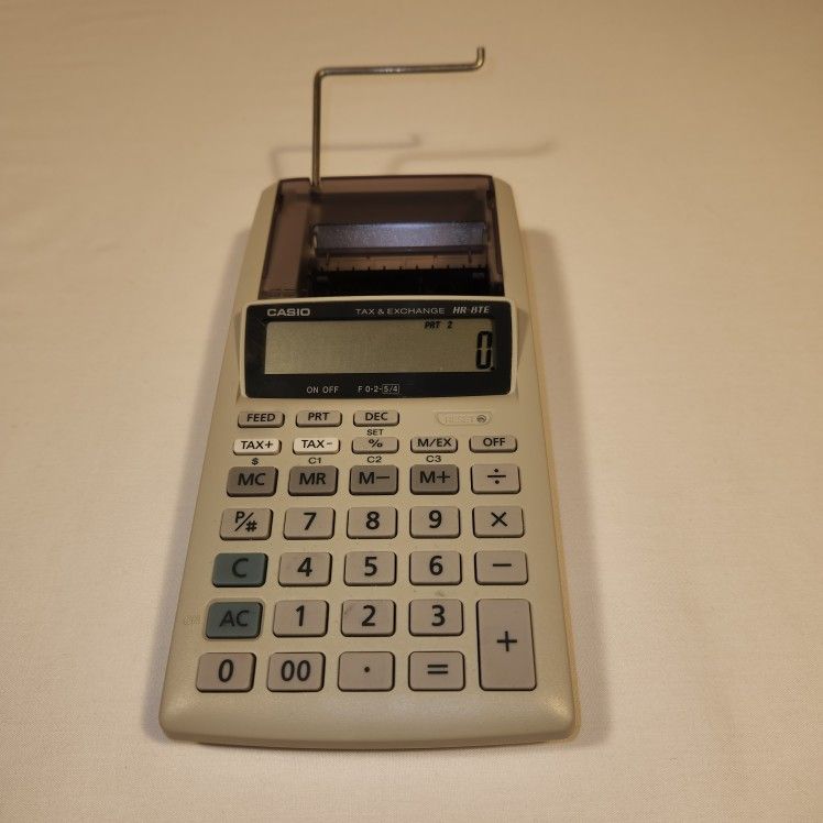Casio Tax And Exchange HR 8 T E Calculator
