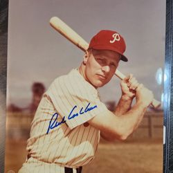 Signed Richie Ashburn Philadelphia Phillies 8x10 Photo Autograph MLB Baseball Picture Auto