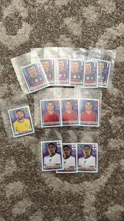 2022 panini world cup qatar sticker ronaldo mbappe bellingham neymar 10 each