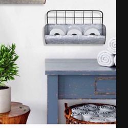 Rustic Metal Shelves 