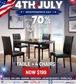 Dining Table Sets On SALEEEE 🇺🇸same day delivery🎆many styles and sizes🎇