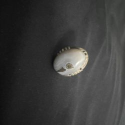 Men's silver ring a woman on an island, the only piece in the universe…