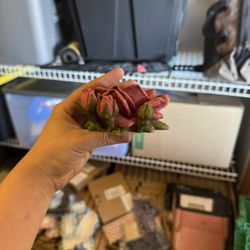 Ceramic Rose Candle Holders