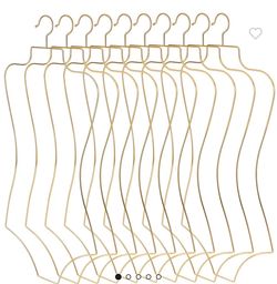 Ganchos De Ropa Dorados De Cuerpo 