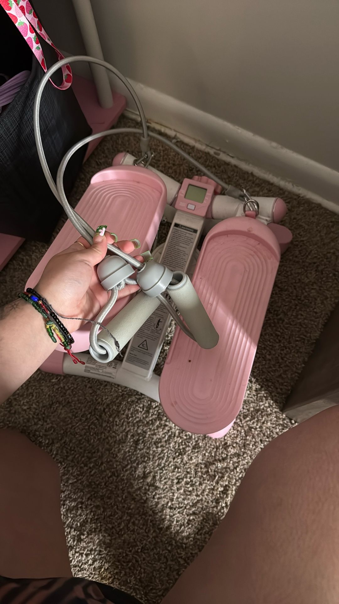 Mini Stepper With Resistance Bands