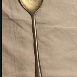 Italian Silver Plated Serving Serving Spoon/ Spork 9"