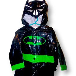 boys 2t raincoat batman novelty cape black