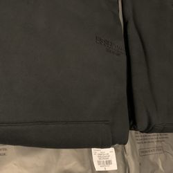 Black Essentials Hoodies 