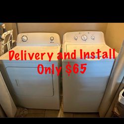 XL Capacity GE Washer Amana Dryer