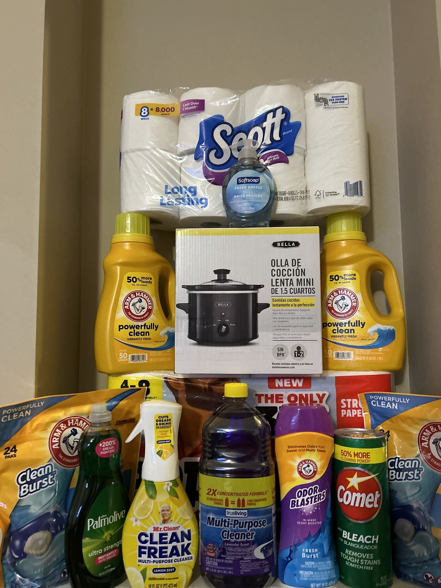 Household Bundle Arm & Hammer/Brawny/Scott Tissue