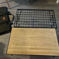 Camping Moon Double Wire Camping Rack w/ Bamboo Top – Used