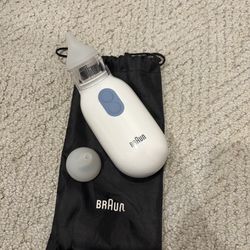 NWOB $36 BRAUN Electric Nasal Aspirator Clear Sruffy Noses