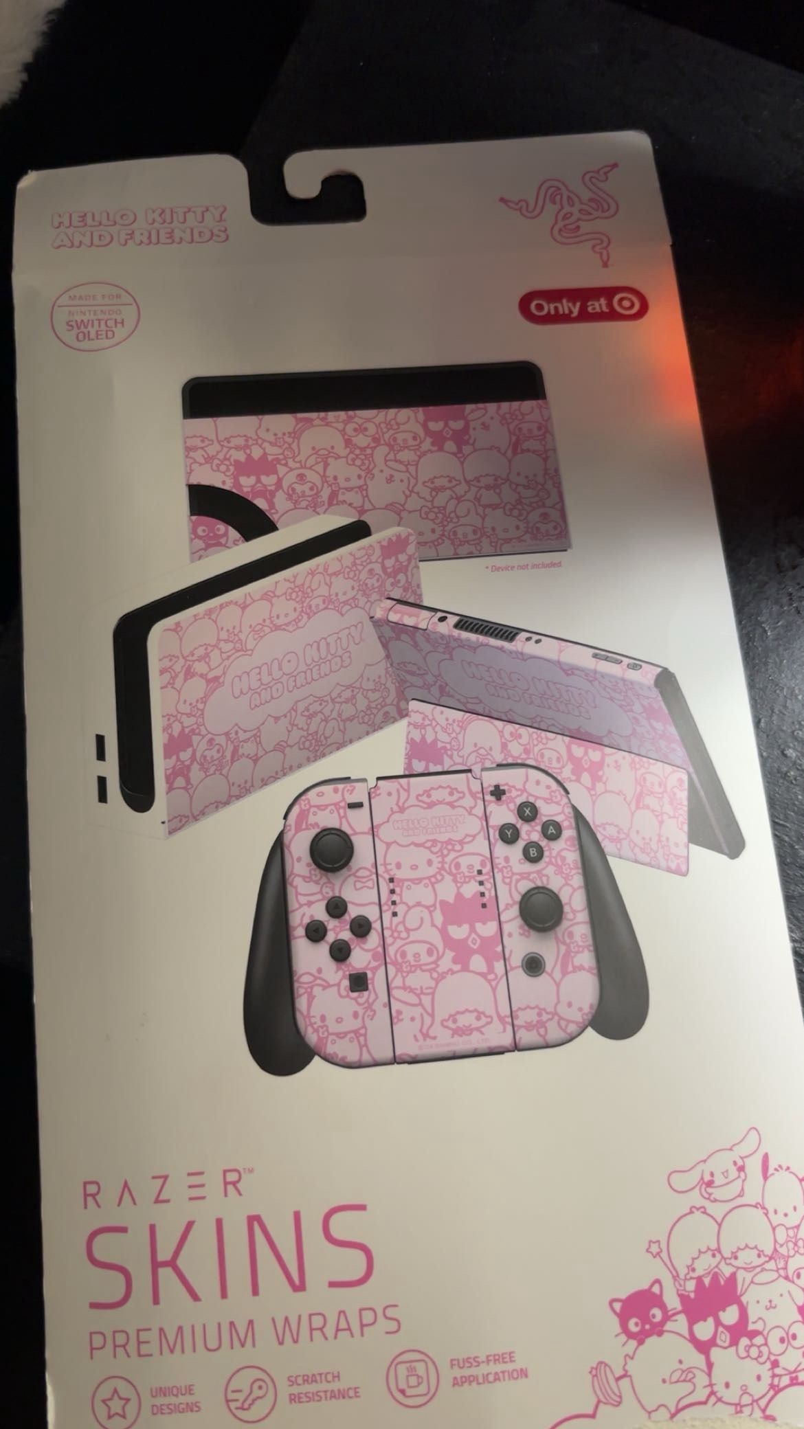 Hello Kitty Nintendo Switch Skin And Purple Case