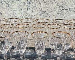 - Vintage - Jamestown Clear (Gold Trim)  Steamware