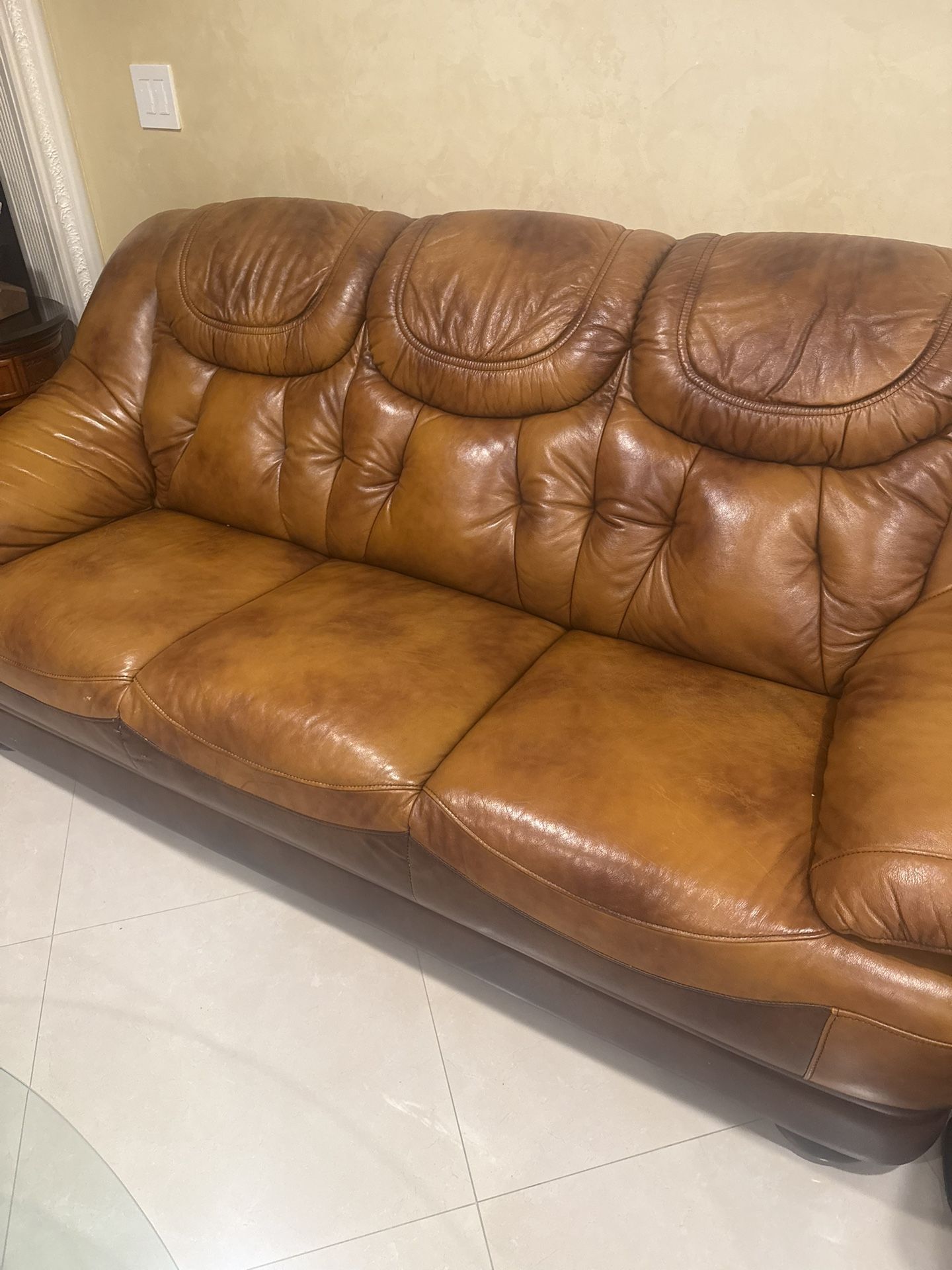 Leather Sofas Set