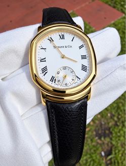 Tiffany & Co. Dual Time M163 18k Yellow Gold