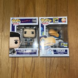 Lot of 2 Funko Pop - Comic Con Toucan (103) & Lloyd Dobler (1734)