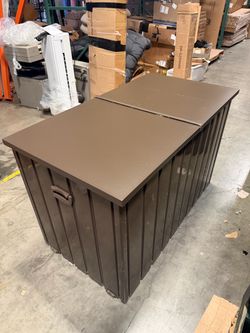 New 200 Gallons 55”x30”x34” Extra Large Metal Outdoor Storage box Deck Box Waterproof