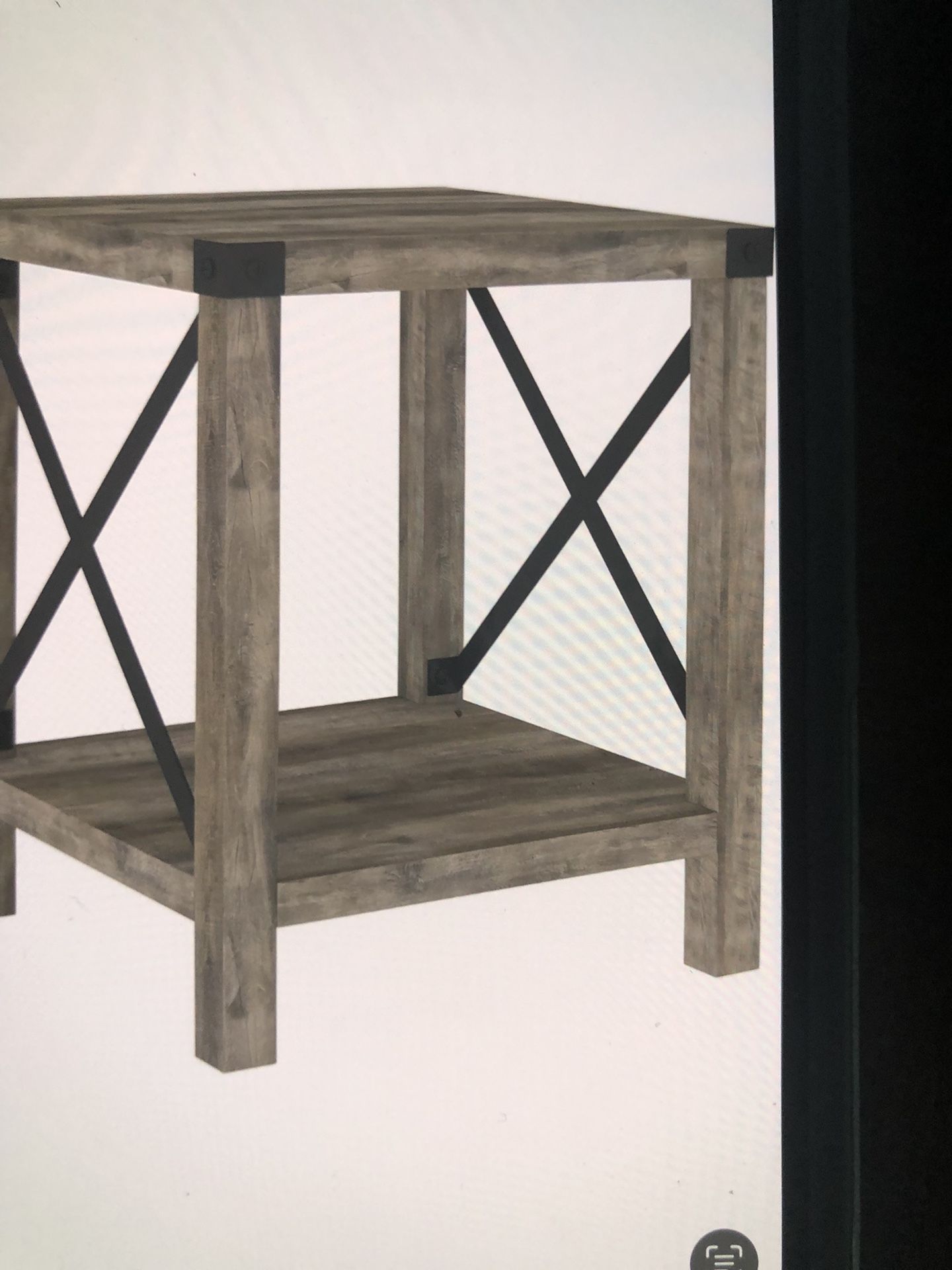 Two Modern End Tables