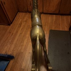 Solid Brass Rocking Horse 