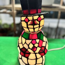 Dale Tiffany Snowman Lamp
