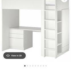 Twin Loft Bed IKEA Smastad