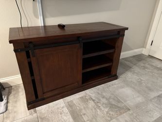 Barn Door Entertainment Center - Solid Wood