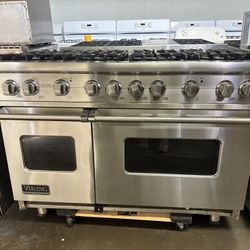 Viking 48” Stainless Steel Gas Range Stove 8 Burner 