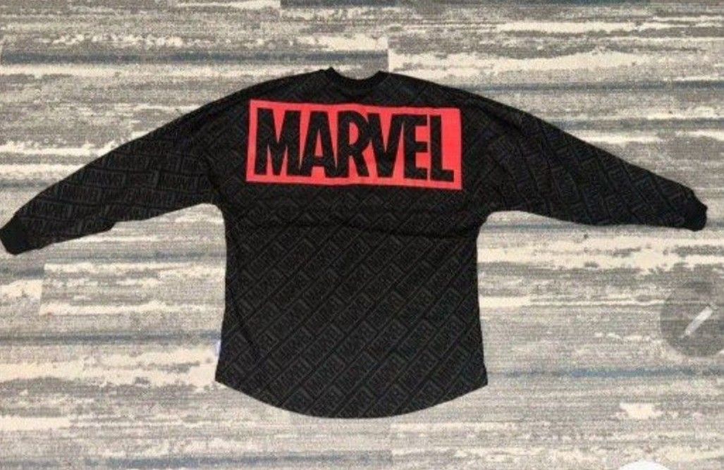 New Marvel Disney Spirit Jersey - Size Men's Small.  Color Black / Red