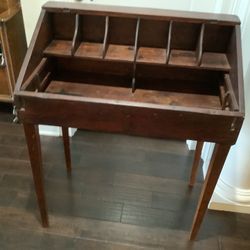 Primitive Dropleaf Desk  No Top  Great In Mud room For Planting Items Or Any Where In Office