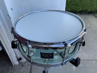 Spaun Vented Acrylic Snare 5.5 x 13” Coke Bottle Color