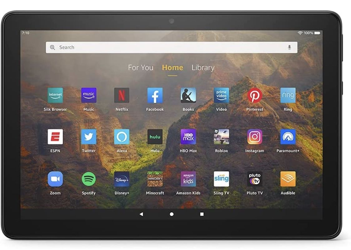Amazon Fire HD 10 tablet, 10.1", 1080p Full HD, 32 GB, latest model (2021 release), Black