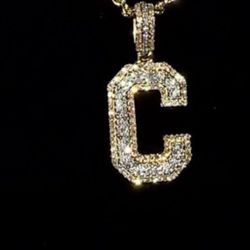 14k VS1 Diamond pendant And Chain 