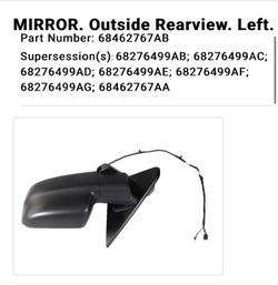 Left Side mirror For ram 1500