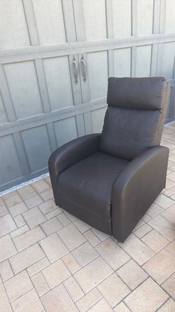 Black Leather Recliner Chair