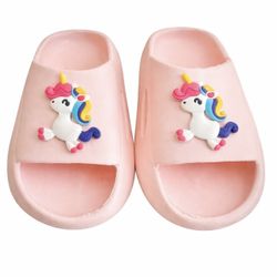 Little Girl Unicorn Pool Slides – Size 1 – Pink
