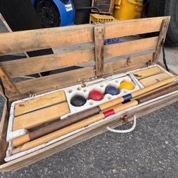 Vintage Croquet Set