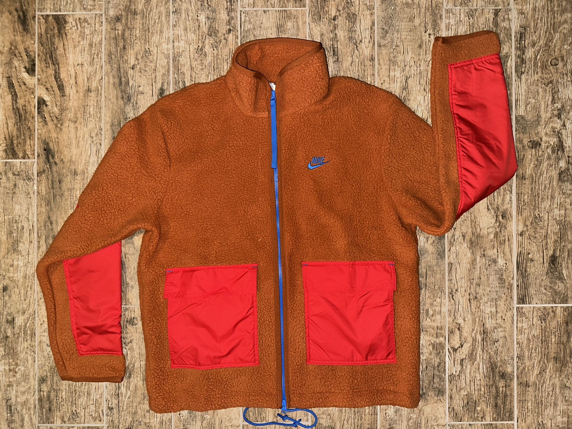 NIKE SPORTSWEAR ESSENTIALS SHERPA FLEECE ZIP JACKET DD5021-246 Size M & MORE ⬇️