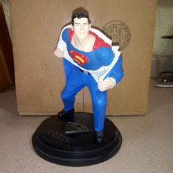 Dc comics Superman Golden age bullet logo statue