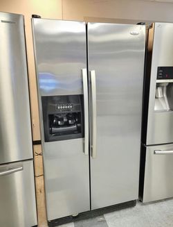 Whirlpool Side‑by‑Side Fridge – Stainless, Ice & Water